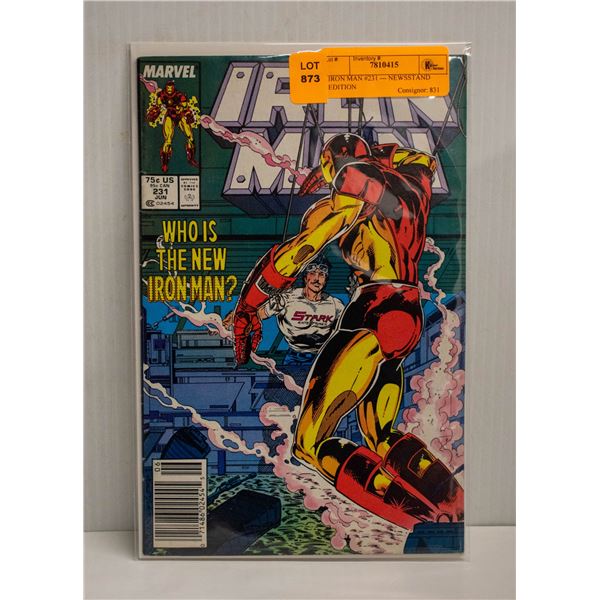 IRON MAN #231 --- NEWSSTAND EDITION