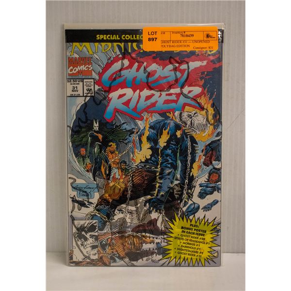 GHOST RIDER #31 --- UNOPENED POLYBAG EDITION