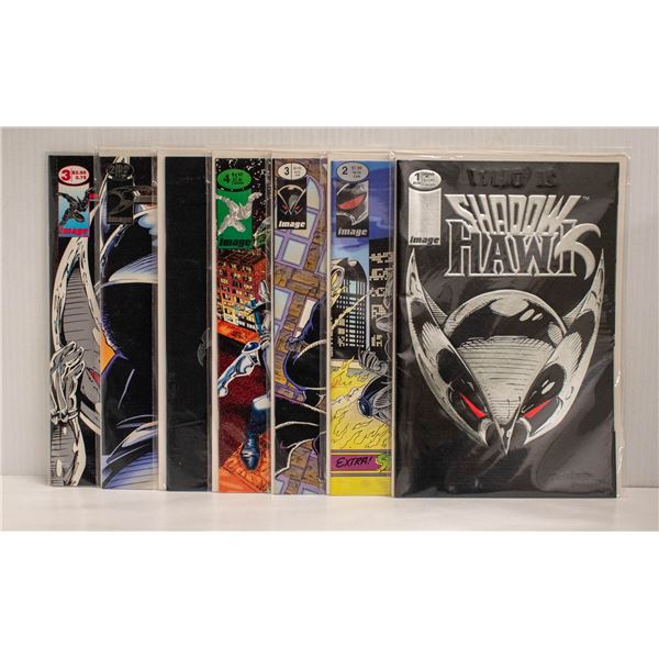 SHADOWHAWK --- 7 COMICS INCL TWO #1'S