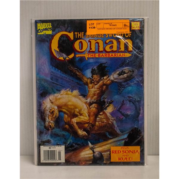 SAVAGE SWORD OF CONAN #233