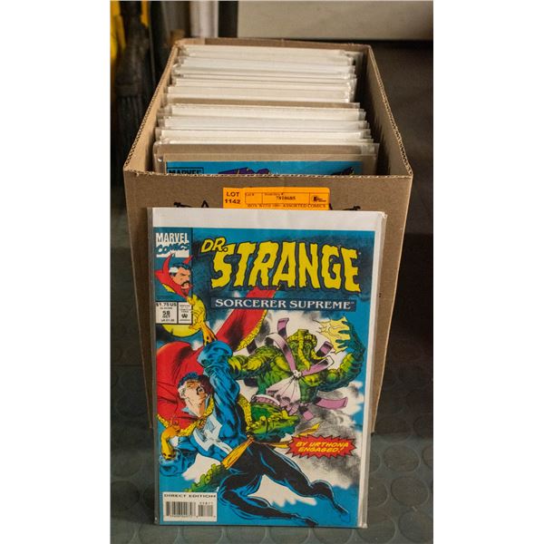 BOX WITH 100+ ASSORTED COMICS