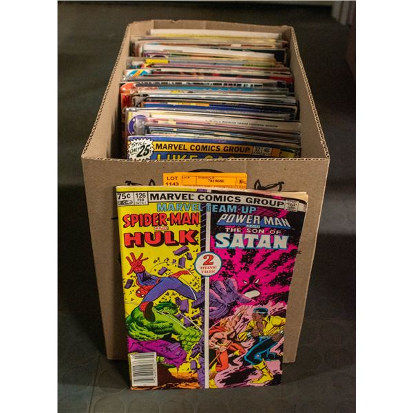 BOX WITH 100+ ASSORTED COMICS