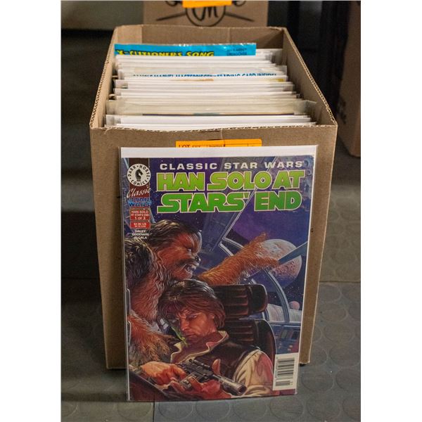 BOX WITH 100+ ASSORTED COMICS