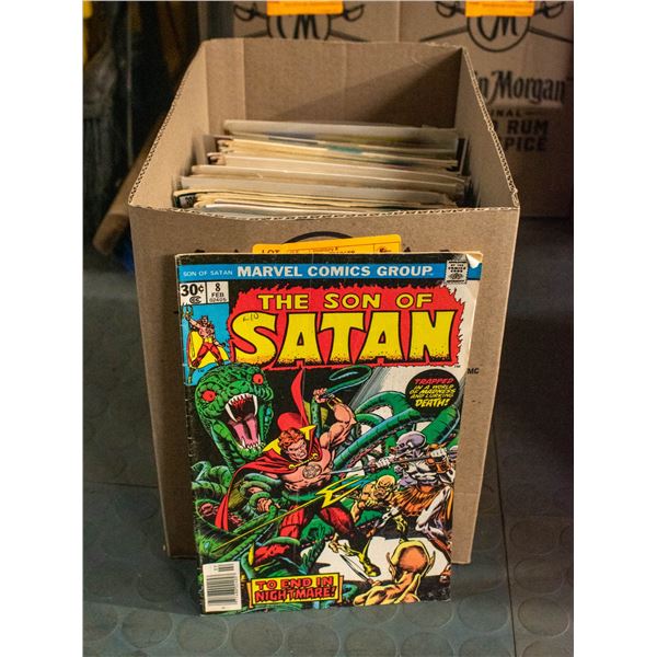 BOX WITH 100+ ASSORTED COMICS