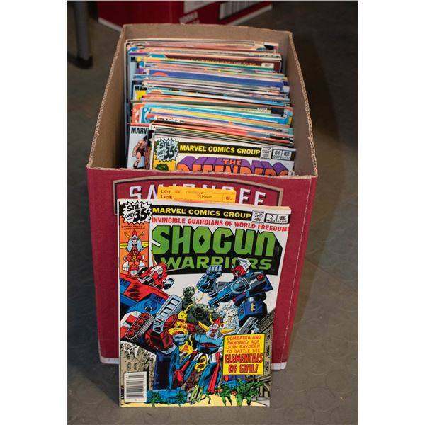 BOX WITH 100+ ASSORTED COMICS