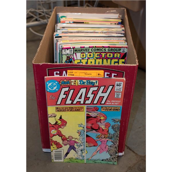 BOX WITH 100+ ASSORTED COMICS