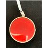 Image 2 : BALI PRINCESS COLLECTION CORAL (RND) CARVED SHELL CAMEO PENDANT IN STERLING SILVER NICKEL FREE TG...