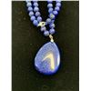 Image 2 : LAPIS LAZULI NECKLACE 18" STERLING SILVER NICKEL FREE TGW 200.00 CTS