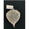 Image 2 : NATURE COLLECTION ASPEN LEAF PENDANT WITHOUT CHAIN DIPPED IN STERLING SILVER NICKEL FREE