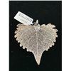 Image 2 : NATURE COLLECTION COTTONWOOD LEAF PENDANT WITHOUT CHAIN DIPPED IN STERLING SILVER NICKEL FREE