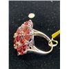 Image 2 : MOZAMBIQUE GARNET RING IN PLATINUM OVERLAY STERLING SILVER NICKEL FREE (SIZE 7) TGW 12.11 CTS