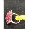 Image 2 : ORISSA RHODOLITE GARNET (PEAR) RING IN PLATINUM OVERLAY STERLING SILVER NICKEL FREE (SIZE 8) TGW ...