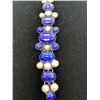 Image 2 : LAPIS LAZULI FRESHWATER PEARL BRACELET IN STERLING SILVER NICKEL FREE (7.75") TGW 51.42 CTS