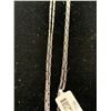 Image 2 : ITALIAN STERLING SILVER NICKEL FREE FIGARO 30" CHAIN 1.5 MM, 3.2 G)