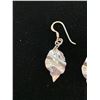 Image 2 : STERLING SILVER NICKEL FREE LEAF EARRINGS