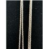 Image 2 : STERLING SILVER NICKEL FREE TWISTED BOX CHAIN 30" 1.3MM 6.2G