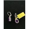 Image 2 : AMETHYST (OVL) LEVER BACK EARRINGS IN PLATINUM OVERLAY STERLING SILVER NICKEL FREE TGW 7.75 CTS