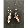 Image 2 : MOZAMBIQUE GARNET (MRQ) LEVER BACK EARRINGS IN PLATINUM OVERLAY STERLING SILVER NICKEL FREE TGW 6...