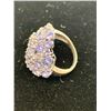 Image 2 : TANZANITE (MRQ) DIAMOND CLUSTER RING IN STERLING SILVER NICKEL FREE (SIZE 7) TDIAWT 0.02, TGW 5.4...