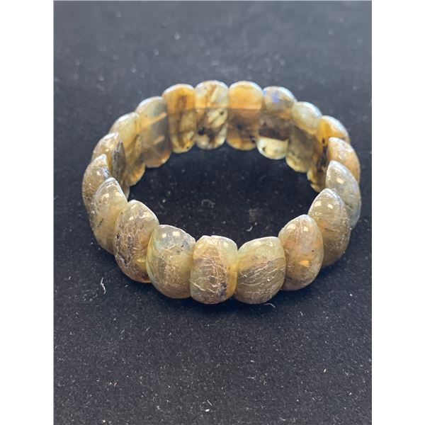 MALAGASY LABRADORITE BRACELET (STRETCHABLE) TGW 288.00 CTS.