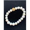 Image 2 : FRESHWATER PEARL, GOLDEN AUSTRIAN CRYSTAL BRACELET (STRETCHABLE) TGW 135.00 CTS