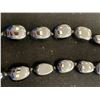 Image 2 : BLACK AGATE NECKLACE 16" IN STERLING SILVER NICKEL FREE TGW 519.50 CTS