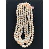 Image 1 : FRESHWATER PINK AND WHITE PEARL ENDLESS NECKLACE 62"