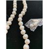 Image 2 : FRESHWATER PEARL (8.5MM) EARRINGS AND NECKLACE 18" IN STERLING SILVER NICKEL FREE