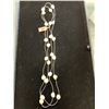 Image 1 : FRESHWATER PEARL NECKLACE 48" STERLING SILVER NICKEL FREE