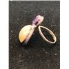 Image 2 : ROYAL BALI COLLECTION WHITE MAYBE PEARL AND AMETHYST RING IN STERLING SILVER NICKEL FREE SIZE 7 T...