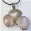 Image 2 : SILVER ROSE QUARTZ PENDANT