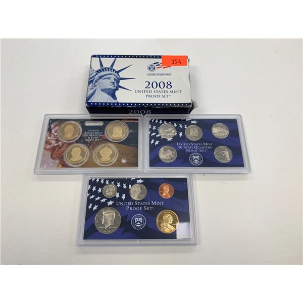 2008 UNITED STATES MINT 14 COIN PROOF SET