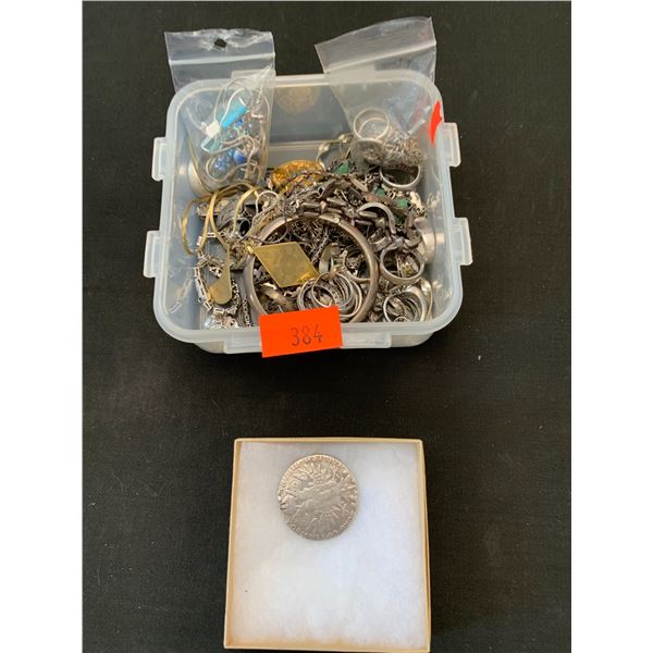 LARGE ASSORTMENT OF SILVER JEWELRY