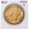 Image 1 : 1904-S $20 Liberty Head Double Eagle Gold Coin