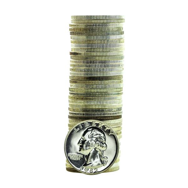 Roll of (40) Proof 1962 Washington Quarter Coins