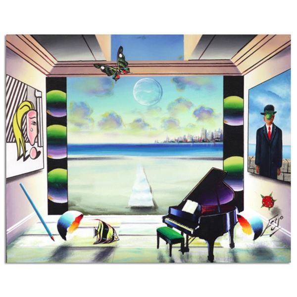 Ferjo "Music by the Bay" Original Oil on Canvas