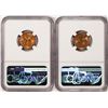 Image 2 : Lot of (2) 1937-D Lincoln Wheat Cent Coins NGC MS67RD