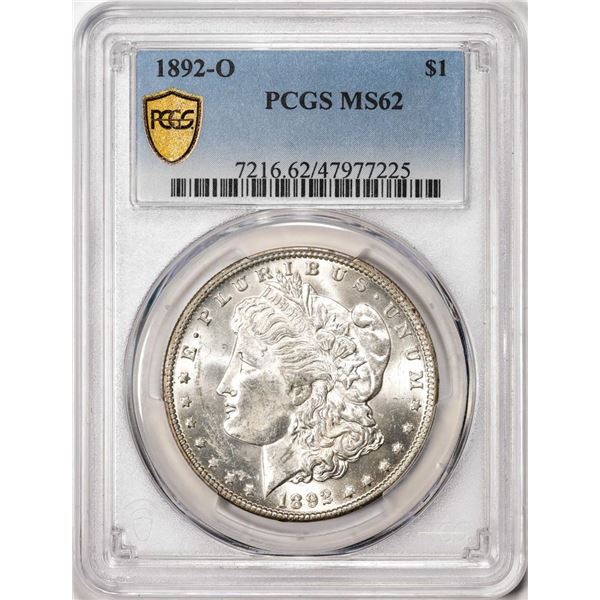 1892-O $1 Morgan Silver Dollar Coin PCGS MS62