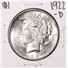Image 1 : 1922-D $1 Peace Silver Dollar Coin