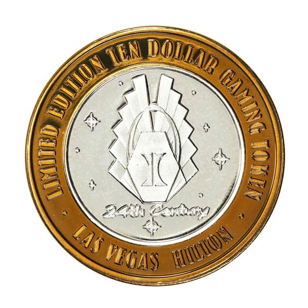 .999 Silver Las Vegas Hilton Nevada $10 Casino Limited Edition Gaming Token