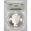 Image 1 : 1880-S $1 Morgan Silver Dollar Coin PCGS MS65 Old Green Holder