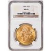 Image 1 : 1894 $20 Liberty Head Double Eagle Gold Coin NGC MS61