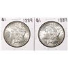Image 1 : Lot of (2) 1889 $1 Morgan Silver Dollar Coins