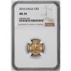 Image 1 : 2016 $5 American Gold Eagle Coin NGC MS70