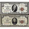 Image 1 : Lot of (2) 1929 $10/20 Federal Reserve Bank Notes