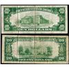 Image 2 : Lot of (2) 1929 $10/20 Federal Reserve Bank Notes