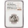 Image 1 : 1965 SMS Washington Quarter Coin Mint Error Obverse Struck Thru NGC MS67