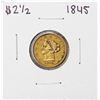 Image 1 : 1845 $2 1/2 Liberty Head Quarter Eagle Gold Coin