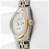 Image 9 : Rolex Ladies Two Tone White Roman Datejust Wristwatch