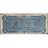 Image 2 : 1864 $5 Confederate States of America Note